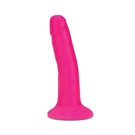 6 inch neon pink silicone dildo