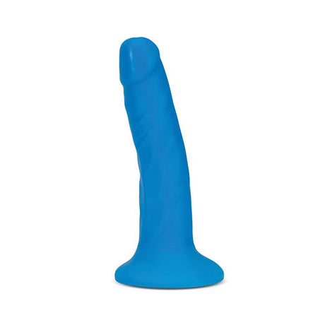 bright blue silicone dildo for beginners