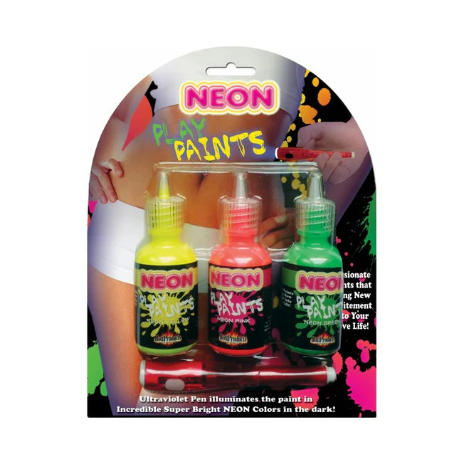 Neon Body Paints - 3pk