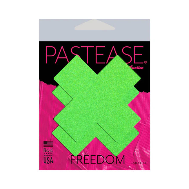 Neon Green Day-Glow Lycra Nipple Pasties