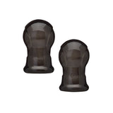 Two Black Silicone Nipple Teasers