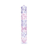 Purple Rose Nubby Glass Dildo 9 inch