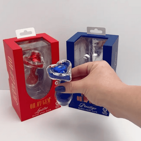 Oh My Gem Prestige Blue Glass Anal Plug