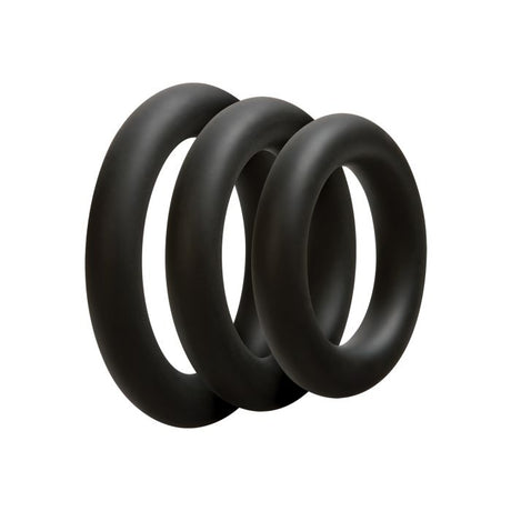 OptiMALE 3 Thick Cockring Set – Black