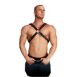 Ouch Adonis Black High Halter Harness