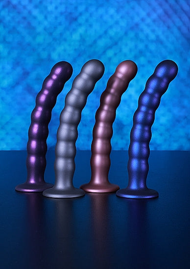 Ouch! Beaded Silicone 8 in. G-Spot Dildo - All Colors