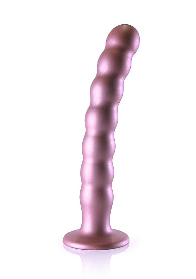 Ouch! Beaded Silicone 8 in. G-Spot Dildo - All Colors