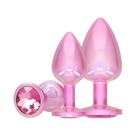 International Paris Pink Metal Anal Plug Set