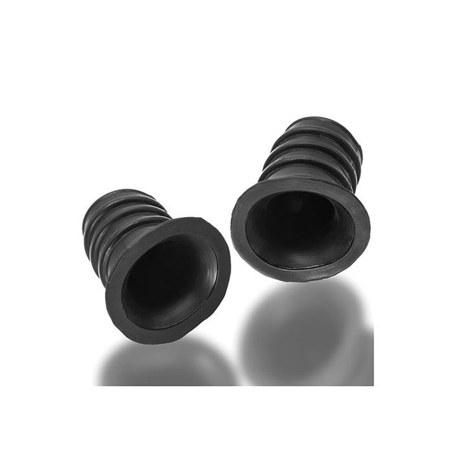 two black silicone ripped nipple suckers from oxballs