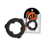 oxballs super stretchy black silicone cockring called oxballs spinner