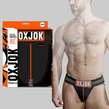 Oxjok Slingjock Upthrust Slider-Strap Jock Black Iron