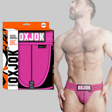 Oxjok Slingjock Upthrust Slider-Strap Jock Pink Sky Pink