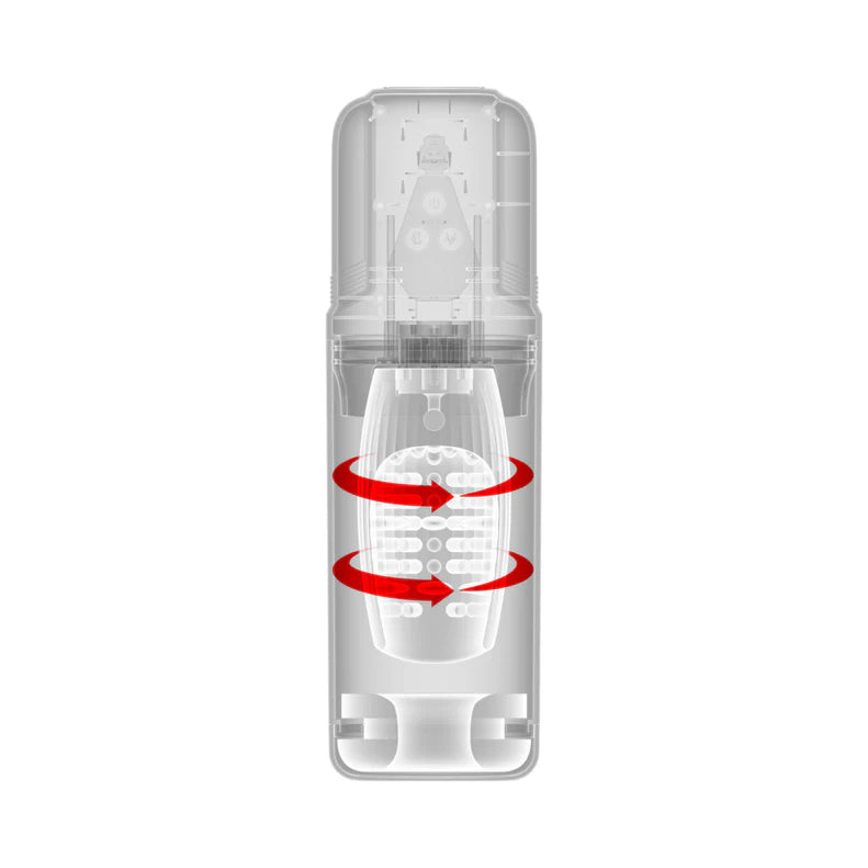 the clear masturbator sleeve of the pdx elite mega bator pro