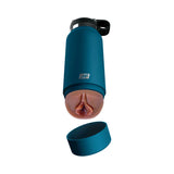 PDX Plus Fuck Flask Discreet Bottle Stroker Brown - Blue