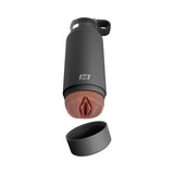 PDX Plus Fuck Flask Discreet Bottle Stroker Brown - Grey