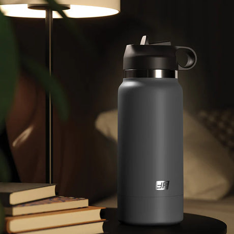 PDX Plus Fuck Flask Discreet Bottle Stroker Light - Grey