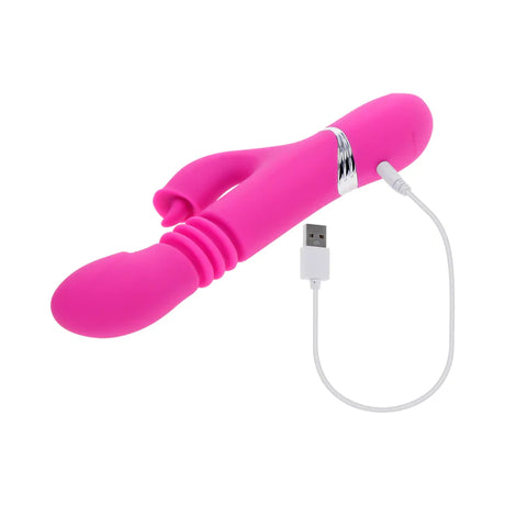 Pink Dragon Thrusting Dual Stimulator