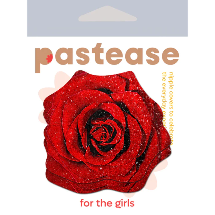 Pastease Glitter Blooming Red Rose Pasties