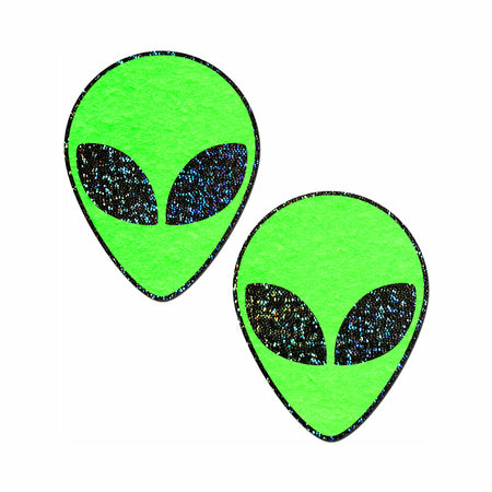 Pastease Glow In The Dark Glitter Alien Pasties