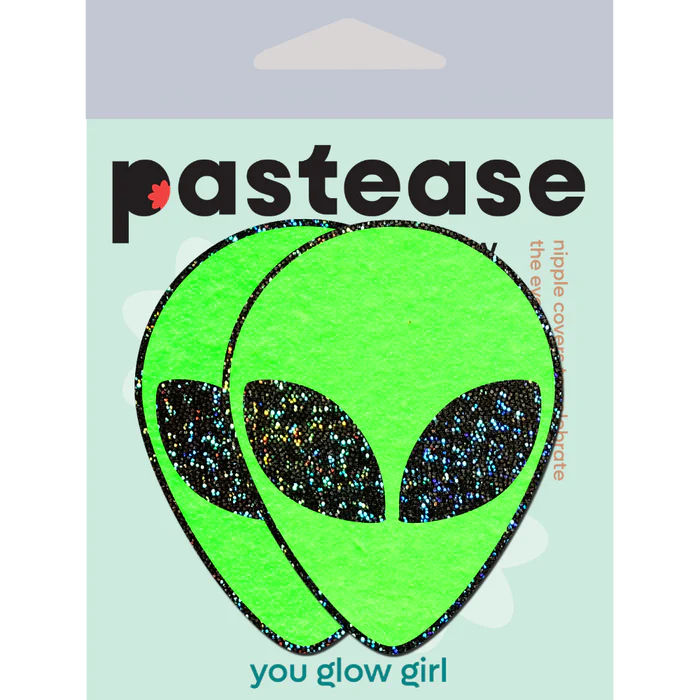 Pastease Glow In The Dark Glitter Alien Pasties