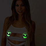 Pastease Glow In The Dark Glitter Alien Pasties