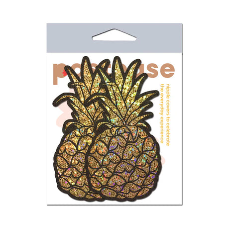 Pastease Gold Glitter Pineapple Nipple Pasties