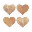 Pastease Petites Liquid Hearts Pasties in Rose Gold - 2-Pack