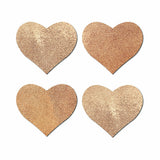 Pastease Petites Liquid Hearts Pasties in Rose Gold - 2-Pack