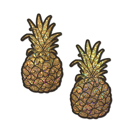 Pastease Gold Glitter Pineapple Nipple Pasties