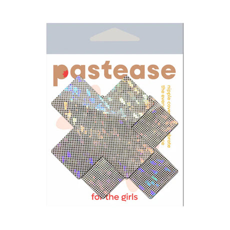 Pastease Plus X Disco Ball Glitter Cross Nipple Pasties