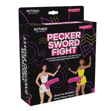 Pecker Sword Fight Game Strap On Large Penis (2 Pack)