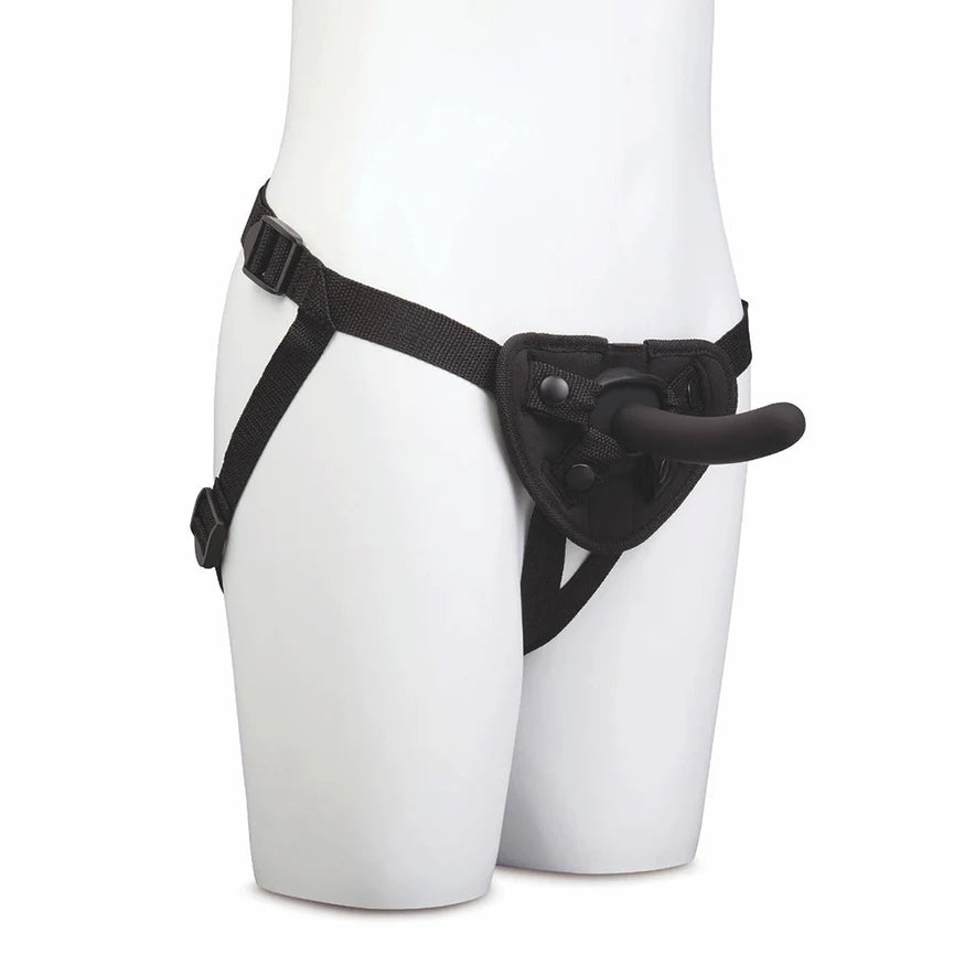 Black Pegging Harness Kit with 5 inch silicone dildo