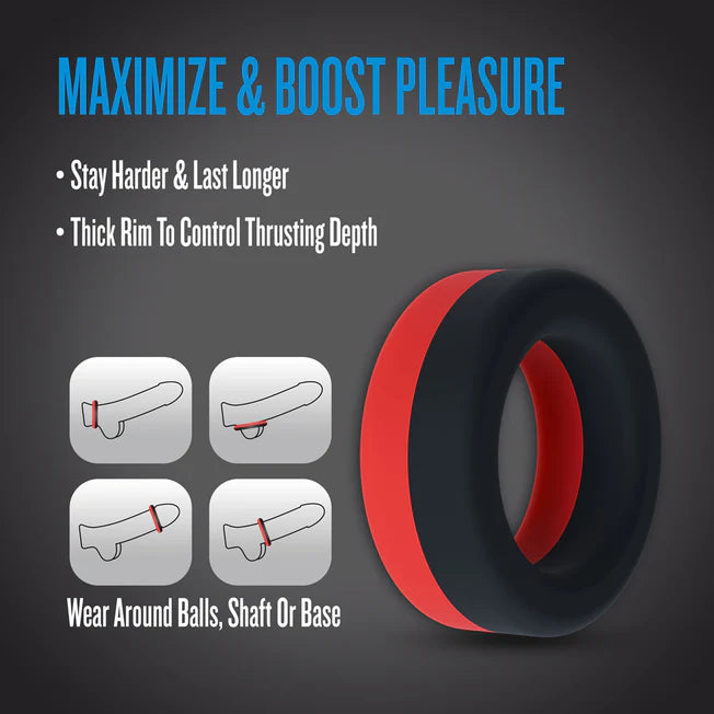 Takeoff Black/Red Cockring