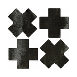 Black Petites Crosses Pasties - 2 Pack