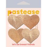 Pastease Petites Liquid Hearts Pasties in Rose Gold - 2-Pack