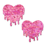 Pastease Pink Melty Heart Nipple Pasties