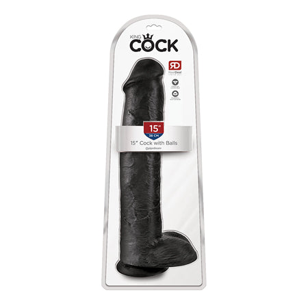 King Cock 15 in. Realistic Dildo - All Colors