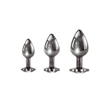 Playboy Pleasure 3 Ways Metal Butt Plug Set