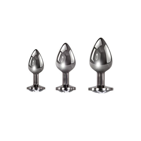 Playboy Pleasure 3 Ways Metal Butt Plug Set