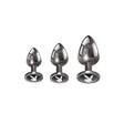 Playboy Pleasure 3 Ways Metal Butt Plug Set