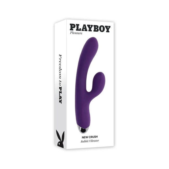 Playboy New Crush Rabbit Vibrator Purple Dual Stimulator