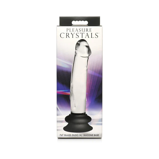 Pleasure Glass Dildo With Silicone Suction