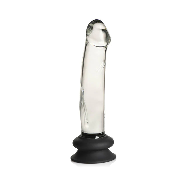 Pleasure Glass Dildo With Silicone Suction