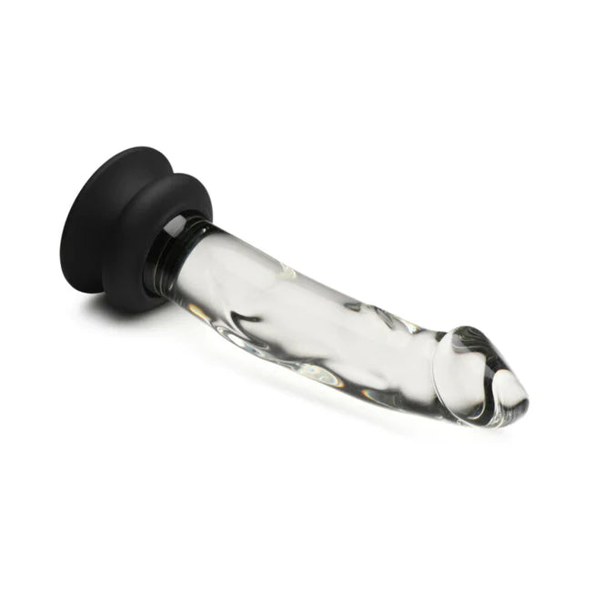 Pleasure Glass Dildo With Silicone Suction