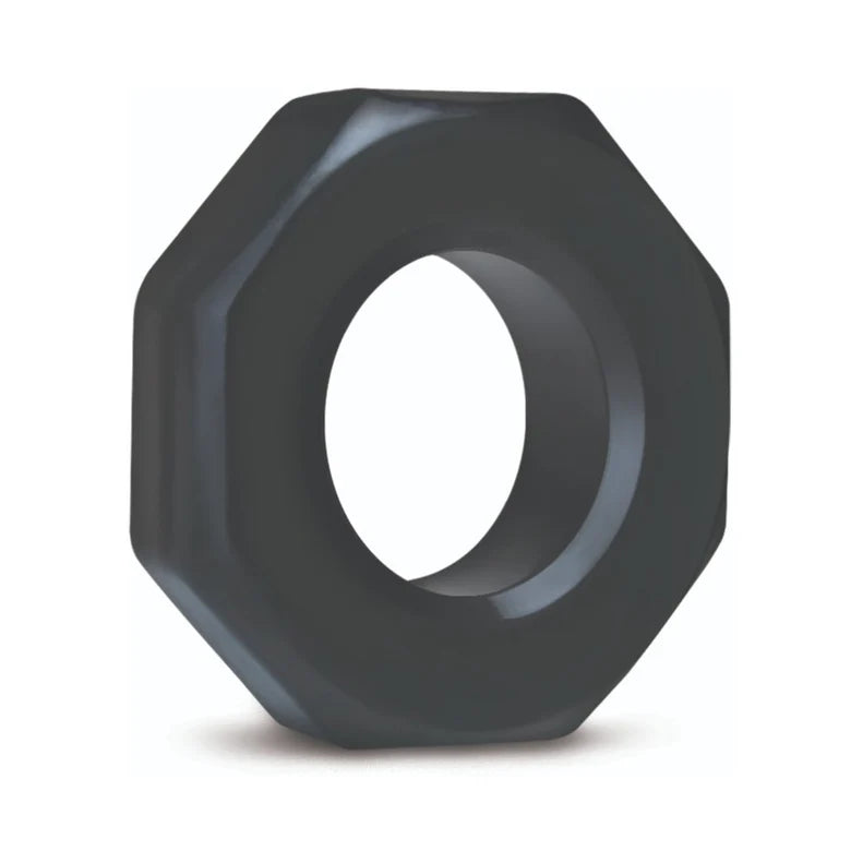 black hexagon cock ring