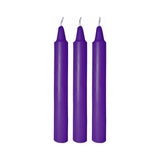 3 pack of purple drip candles