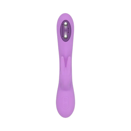 Purple Beaded Dual Stimulator Vibrator