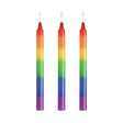  Pride Candles Rainbow Drip Candles