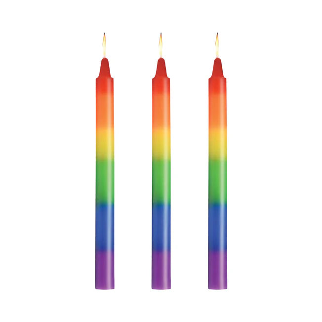  Pride Candles Rainbow Drip Candles