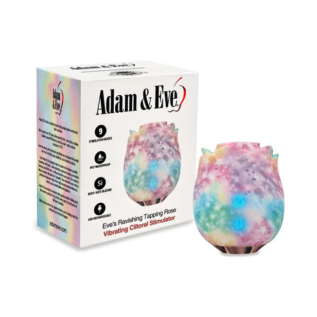 Rainbow Colored Ravishing Rose Tapping Stimulator